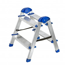 Стремянка алюминиевая двухсторонняя 2 ступени РемоКолор Стремянка алюминиевая двухсторонняя 2 ступени РемоКолор