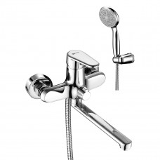 Смеситель LEMARK Point для ванны плоский излив 200 мм Смеситель LEMARK Point для ванны плоский излив 200 мм