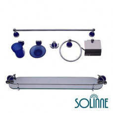 Набор аксессуаров 7 предметов Solinne 3000C, хром, матовый