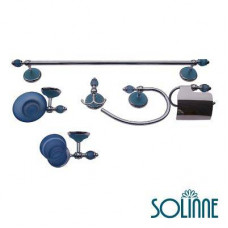 Набор аксессуаров 6 предметов Solinne 2000C, хром, матовый