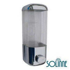 Дозатор для жидкого мыла пластиковый Solinne 9017С, хром