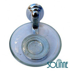 Мыльница стеклянная Solinne 3185, хром