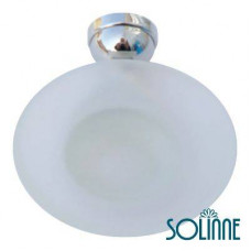 Мыльница стеклянная Solinne 3085, хром