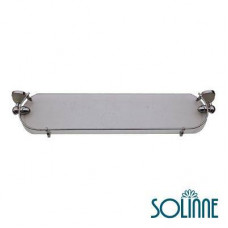 Полка стеклянная Solinne 3051WT, хром, сатин