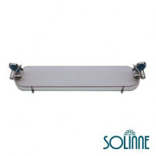 Полка стеклянная Solinne 3351, хром