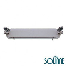 Полка стеклянная Solinne 3351WT, хром, сатин