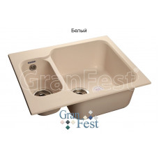 Мойка комп GF Standart GF-S615K 615 х 500 белый