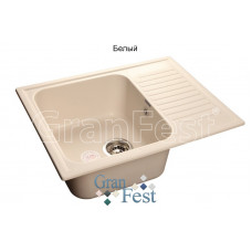 Мойка комп GF Standart GF-S645L 645 х 500 белый