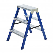 Стремянка стальная комбинированная двухсторонняя 3 ступени РемоКолор