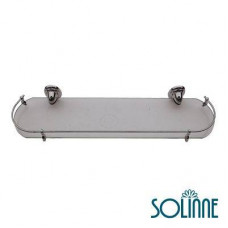 Полка стеклянная Solinne 3151, хром