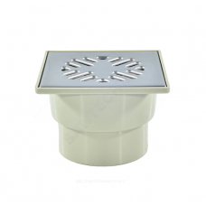 Трап ПП 110 вертик. решетка нерж. 15x15 нерегул. гидрозатвор