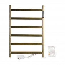 Полотенцесушитель электрический Kraftte 480х730 6 перекладин,цв.золото