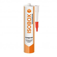 Герметик силиконовый санитарный 260 мл белый ISOBOX