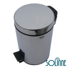 Урна с механизмом поднятия крышки Solinne 11303, хром 3 л.