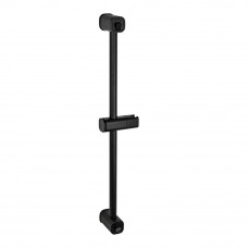 Стойка душевая из нержавеющей стали с нажимным фиксатором,выдвижными крючками GFmark черная