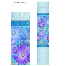 Панель UNIQUE Синие цветы (0,25 м* 2,7 м* 8 мм)