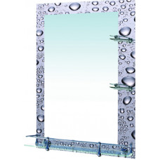 Зеркало 7-70 П (550*750) с фотопечатью,полочка с ограничителем