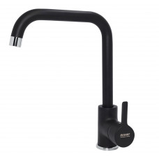 Смеситель RUSANT для кухни гайка, чёрный камень 