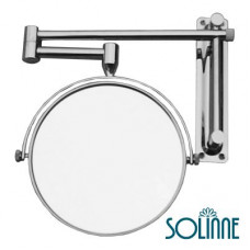 Зеркало косметическое увеличительное Solinne 1106, хром