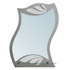 Зеркало 0458 (500*600) с полкой с ограничителем