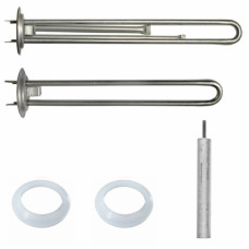 Нагревательный элемент RF 2,0 кВт (0,7+1,3) нерж.,анод М4,прокладка 2 шт Нагревательный элемент RF 2,0 кВт (0,7+1,3) нерж.,анод М4,прокладка 2 шт