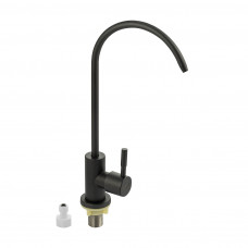 Кран MAGNUS для фильтра нержавеющая сталь, графит