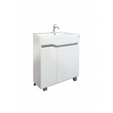 Тумба Мальта 60 напольная с умывальником Paola Альба 