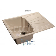 Мойка комп GF Standart GF-S680L 680 х 500 белый