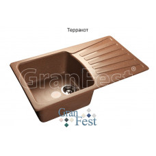 Мойка комп GF Standart GF-S850L 850 х 495 терракот