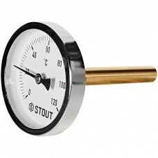 Термометр биметаллический Stout 63/75 (1/2