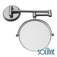 Зеркало косметическое увеличительное Solinne  хром